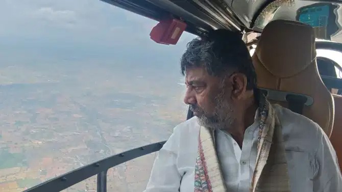 ಬಾಗಲಕೋಟೆ, ವಿಜಯನಗರ, ಬಳ್ಳಾರಿಯಲ್ಲಿ CM DKS ವೈಮಾನಿಕ ಸಮೀಕ್ಷೆ..