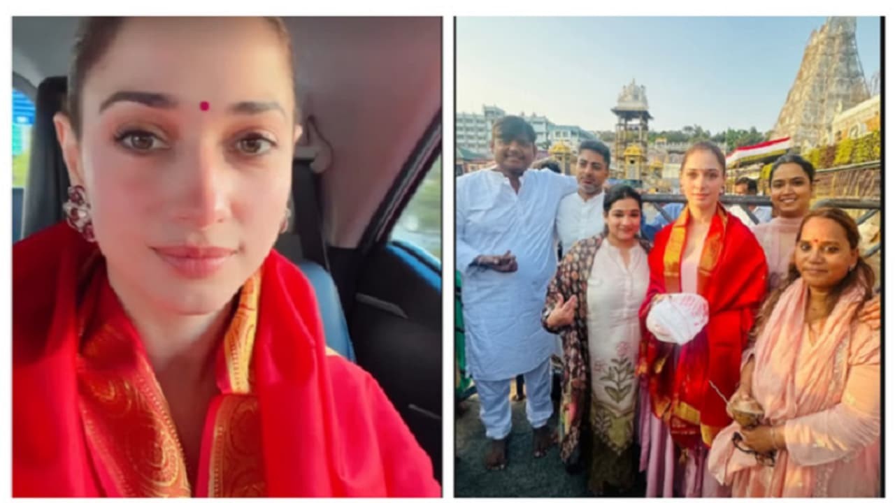 ತಿರುಮಲ ತಿರುಪತಿ ದೇವಾಲಯಕ್ಕೆ ತಮನ್ನಾ ಭೇಟಿ..! ವಿಶೇಷ ದರ್ಶನದ ಬಳಿಕ ನಟಿ ಹೇಳಿದ್ದೇನು..?